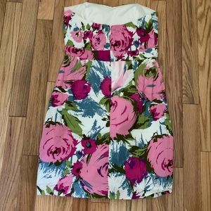 Forever 21 Strapless Floral Dress
